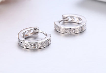 Chic Charms: Cute 925 Sterling Silver CZ Arrow Hoop Earrings - Sparkle for Girls, Teens, and Women! - Kids Jewellery Shop