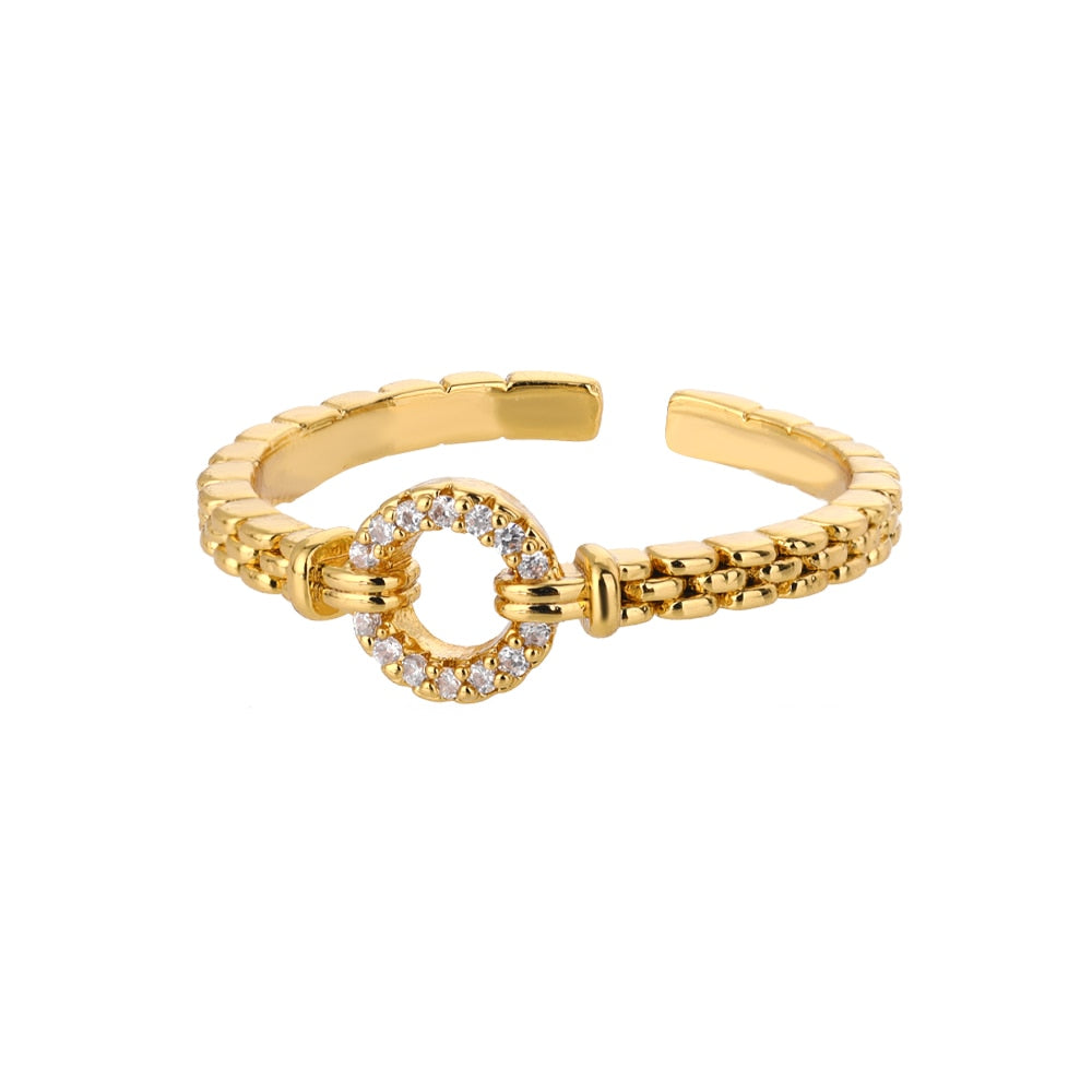 Radiant Rebellion: Girls Teens Punk Rock Open-Adjusted Ring - Jewelry Gift with a Touch of Edgy Elegance! - Kids Jewellery Shop