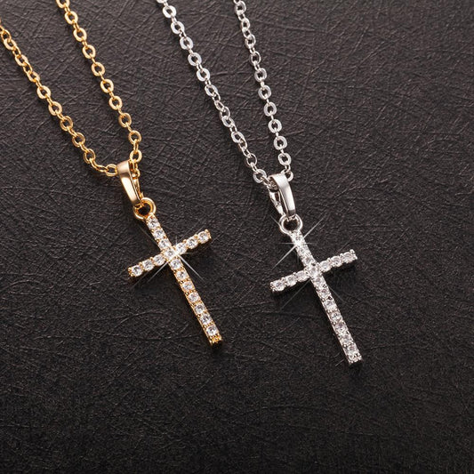Shine in Faith and Fashion: Crystal Cross Pendant Necklace Jewelry for Boys & Girls! - Kids Jewellery Shop