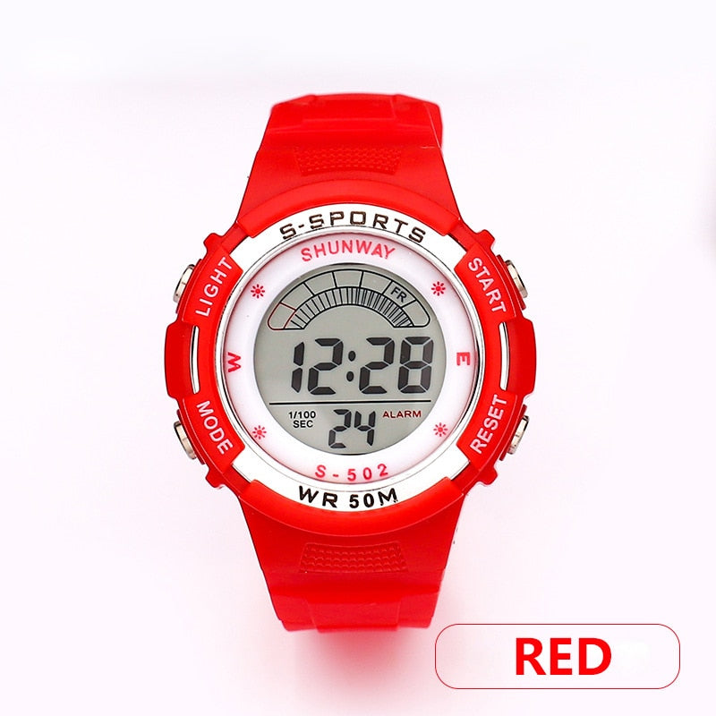 Dive into Adventure: Kids' Waterproof Electronic Quartz Sports Watch - Perfect Wristwear for Boys and Girls!