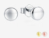 Luxury meets Cuteness: 925 Sterling Silver Round Stud Earrings!