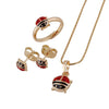 Load image into Gallery viewer, Enchanting Bugs: Baby &amp; Toddler Girls&#39; 18k Gold-Plated Beetle Bug Jewelry Set - A Magical Flutter for Birthday Parties and Special Occasions!