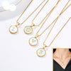 Elegant Geometric Coin Pendant Necklace: A Timeless Gift for Special Girls!
