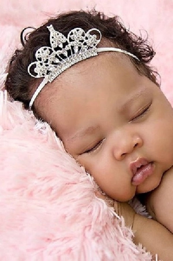 Tiny Royalty: Infant, Baby, Toddler Crystal Tiara - A Sparkling Headdress for Birthday, Photo Shoots, Christening, and Special Occasions! - Kids Jewellery Shop