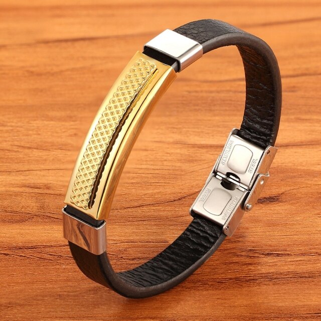 Sophisticated Edge: High-Quality Boys, Teens' Leather Bracelet - Elevate Their Style with a Striking Birthday Present! - Kids Jewellery Shop