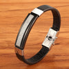 Sophisticated Edge: High-Quality Boys, Teens' Leather Bracelet - Elevate Their Style with a Striking Birthday Present!