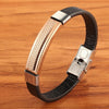 Sophisticated Edge: High-Quality Boys, Teens' Leather Bracelet - Elevate Their Style with a Striking Birthday Present!