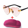 Load image into Gallery viewer, Lovely Heart-Shaped Rimless Sunglasses: Fashionable Sun Protection for Kids on Outdoor Adventures!