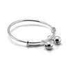 Load image into Gallery viewer, Timeless Elegance: Solid 925 Silver Baby Bracelet with Adorable Bells - A Delightful Keepsake for Children!