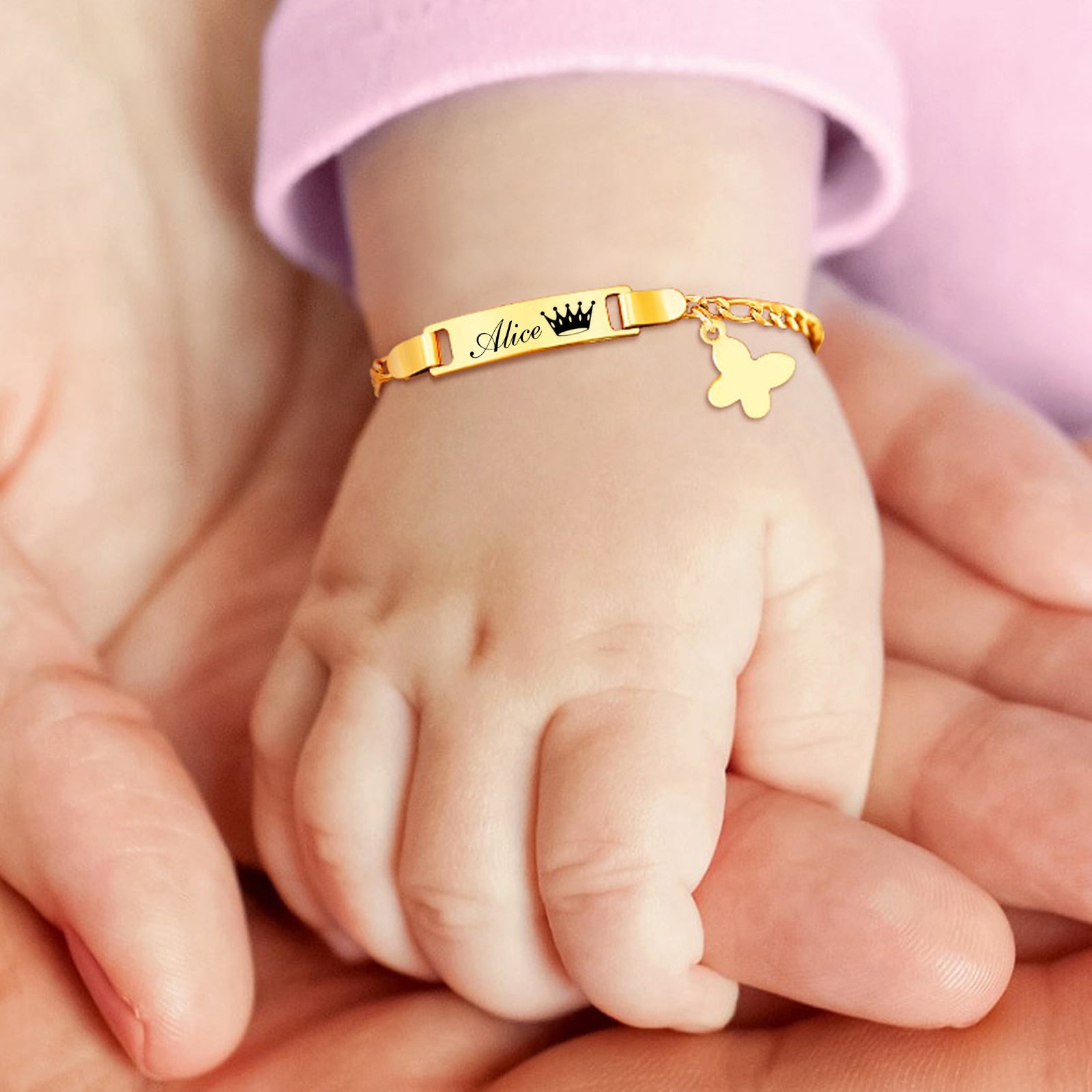 Engravable Unisex Baby Chain Bracelet - Timeless Keepsake for Newborns, Infants, and Toddlers (12cm to 15cm)! - Kids Jewellery Shop