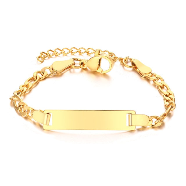 Engravable Unisex Baby Chain Bracelet - Timeless Keepsake for Newborns, Infants, and Toddlers (12cm to 15cm)! - Kids Jewellery Shop
