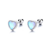 Load image into Gallery viewer, Little Hearts, Big Love: Real 925 Sterling Silver Heart Stud Earrings for Girls - Mini Minimalist Jewelry!