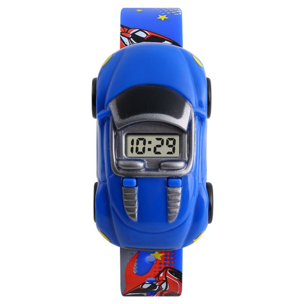 Zoom into Adventure: Children's Toy Watch - Innovative Car Shape Fashion Watch, Perfect Gift for Boys