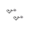Hearts of Innocence: 100% 925 Sterling Silver Earrings for Baby Girls and Kids!