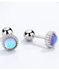 Lunar Elegance: Real 925 Sterling Silver Moonstone Earrings - Celestial Charm for Girls, Teens, and Women!