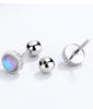Lunar Elegance: Real 925 Sterling Silver Moonstone Earrings - Celestial Charm for Girls, Teens, and Women!