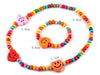 Enchanting Woodland Blossoms: Baby Girls Wooden Beads Bracelet and Necklace Set for Magical Costume Dress-Up Parties!