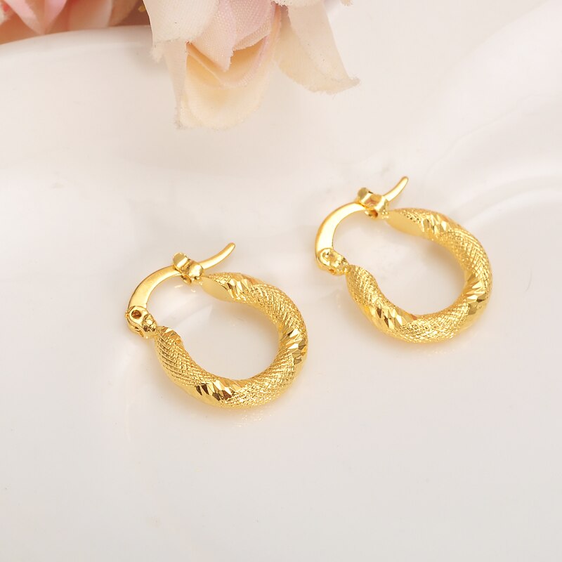 Dainty Delight: Lovely Round Huggies Hoop Earrings for Girls - Perfect Children's Jewelry for Parties and Special Gifts!